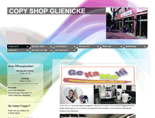 Tablet Screenshot of copyshop-glienicke.com